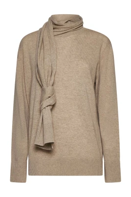 Tröja med scarfdetalj