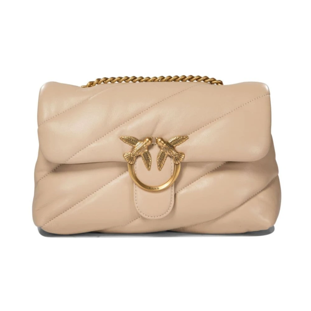 pinko Beige Schoudertas voor Vrouwen Beige Dames
