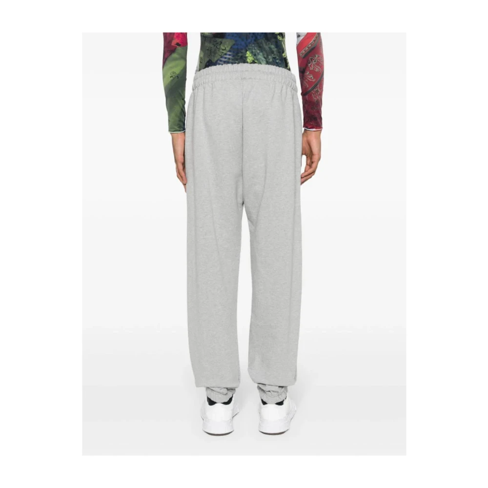 Gcds Grijze Logo Sweatpants Gray Heren