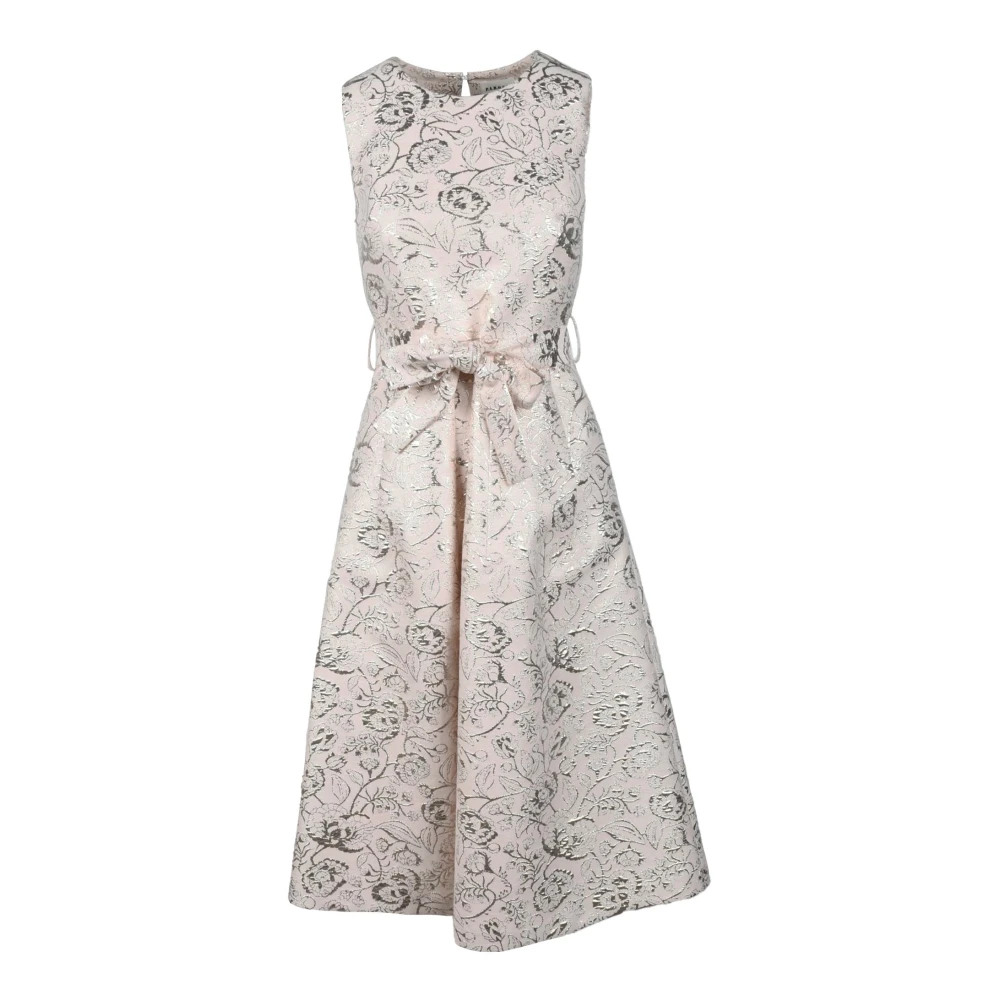 P.a.r.o.s.h. Metallic Fiber Katoen Blend Jurk Pink Dames