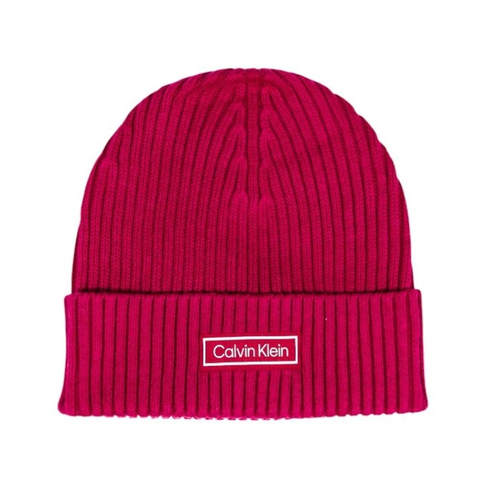 Calvin Klein Men's Pink Accessories, One Size, Cotton Cashmere Blend Cap