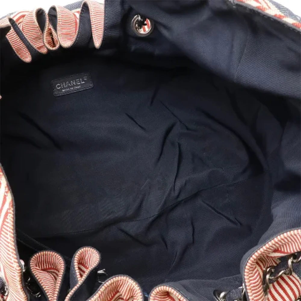 Chanel Vintage Pre-owned Denim chanel-bags Blue Dames