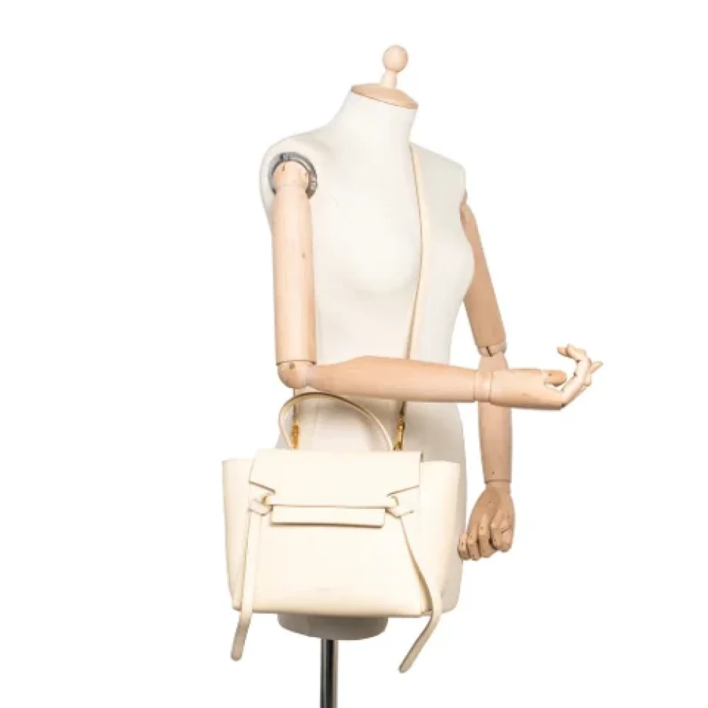 Celine Vintage Pre-owned Leather celine-bags Yellow Dames