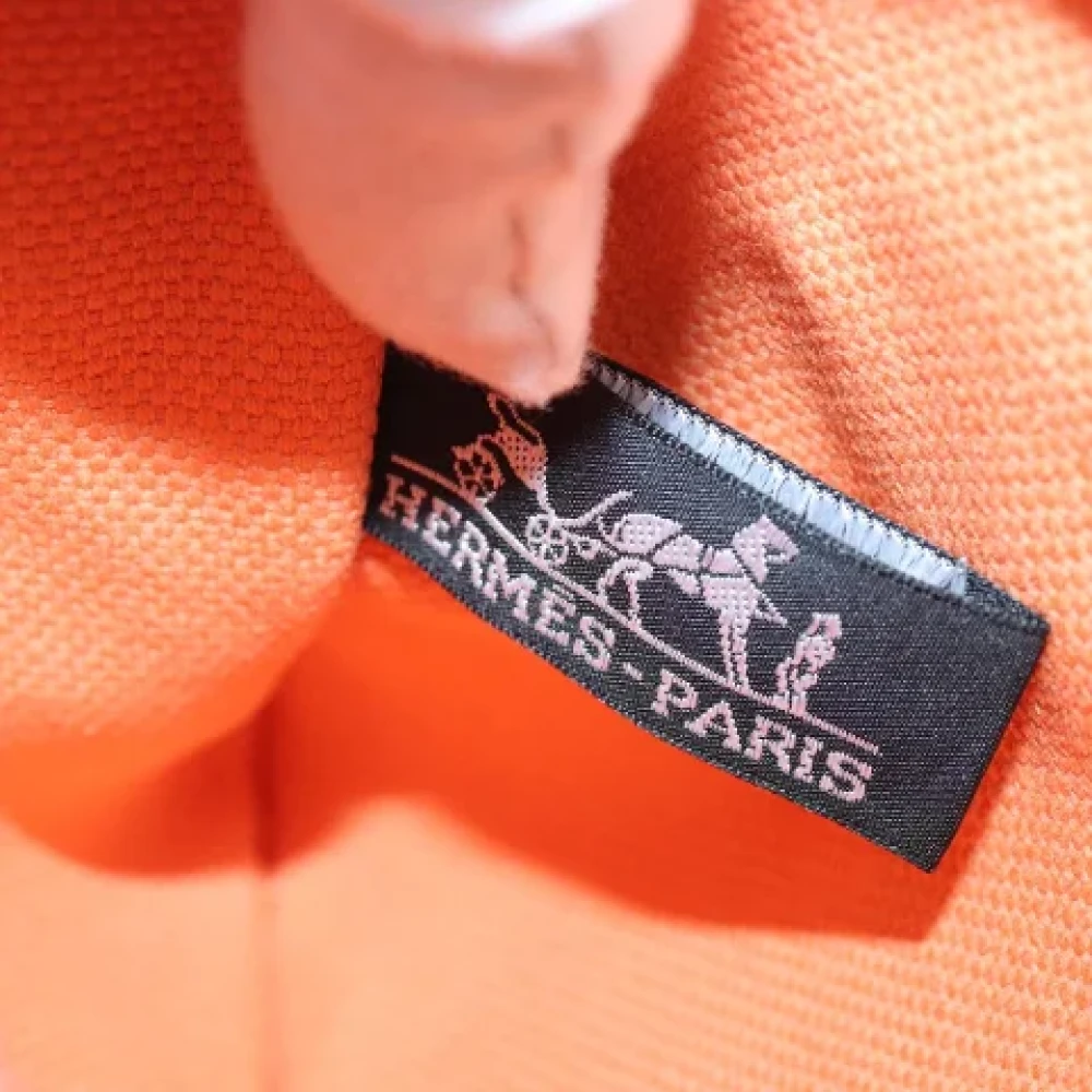 Hermès Vintage Pre-owned Canvas handbags Orange Dames