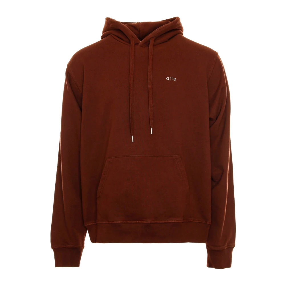 Arte Antwerp Hoodie met Hartlogo Brown Heren
