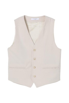 kids-beige-v-neck-waistcoat