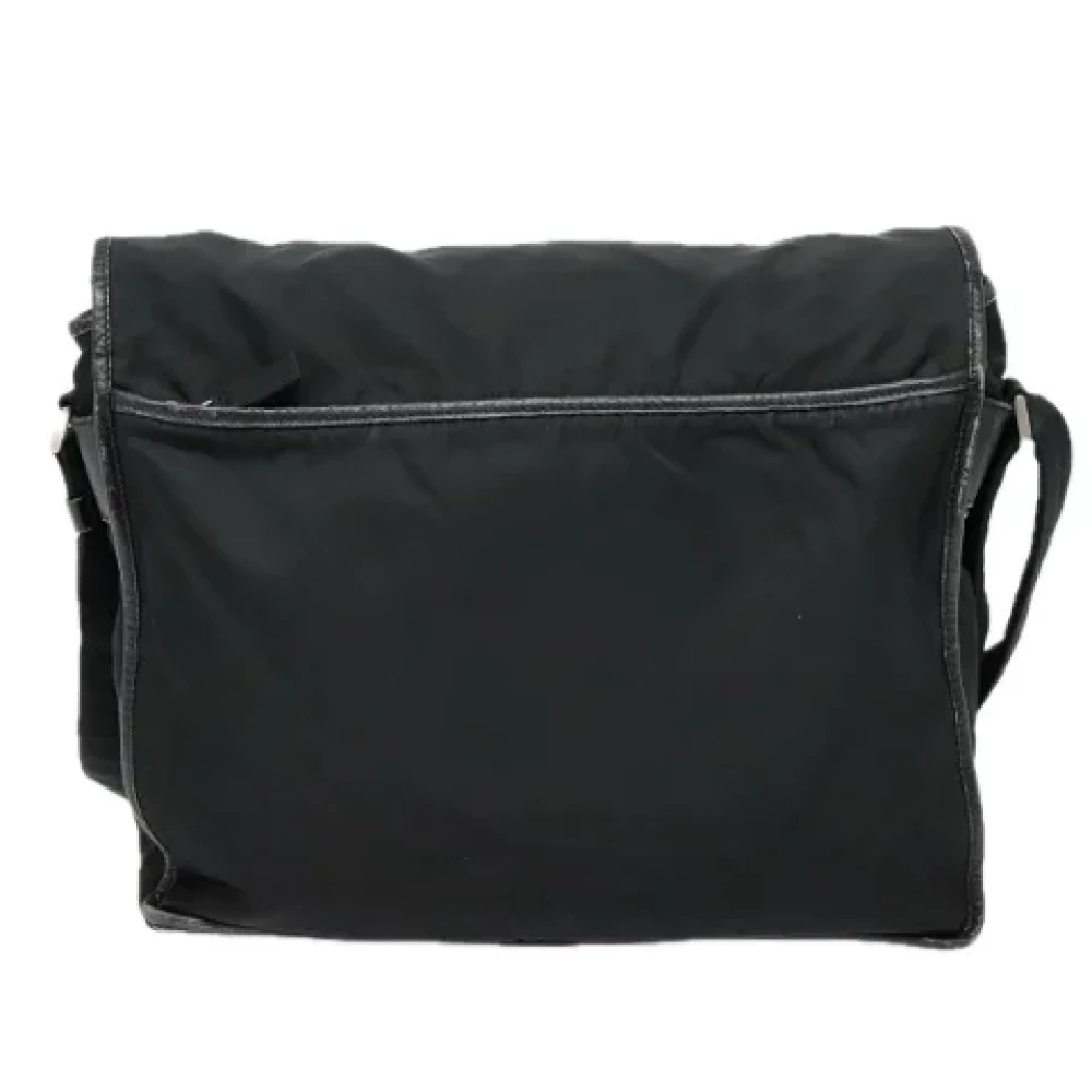 Prada Vintage Pre-owned Canvas prada-bags Black Dames
