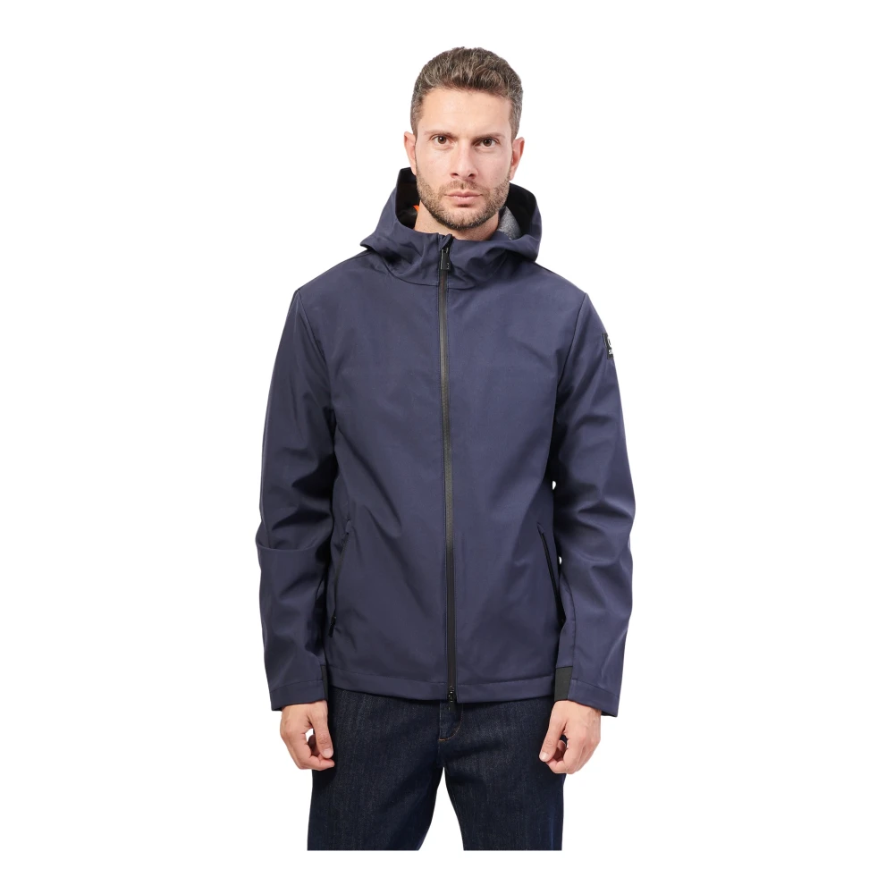 Suns Blauwe Prestatie Nylon Jas Blue Heren