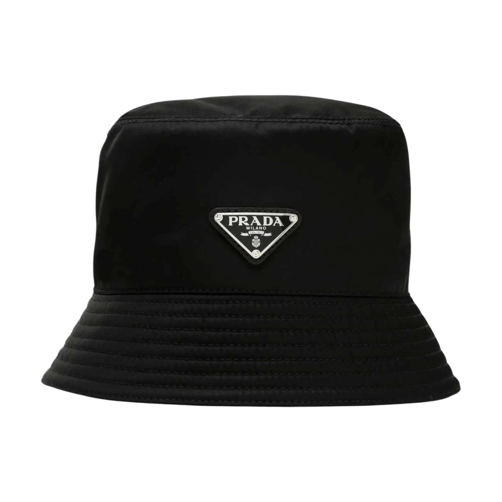 Prada Women's Black Re-Nylon Fisherman's Hat - Image 3
