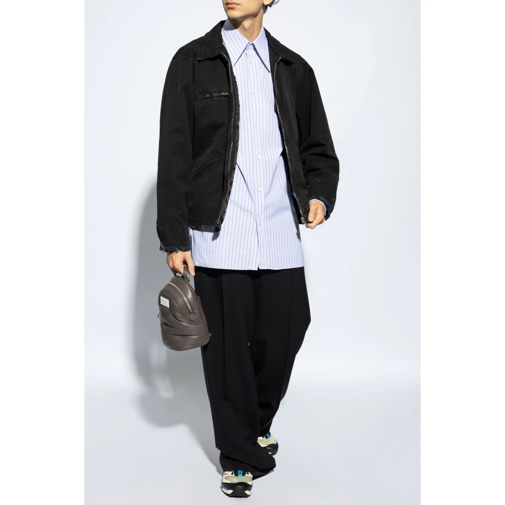 Maison Margiela Gestreept overhemd Blue Heren