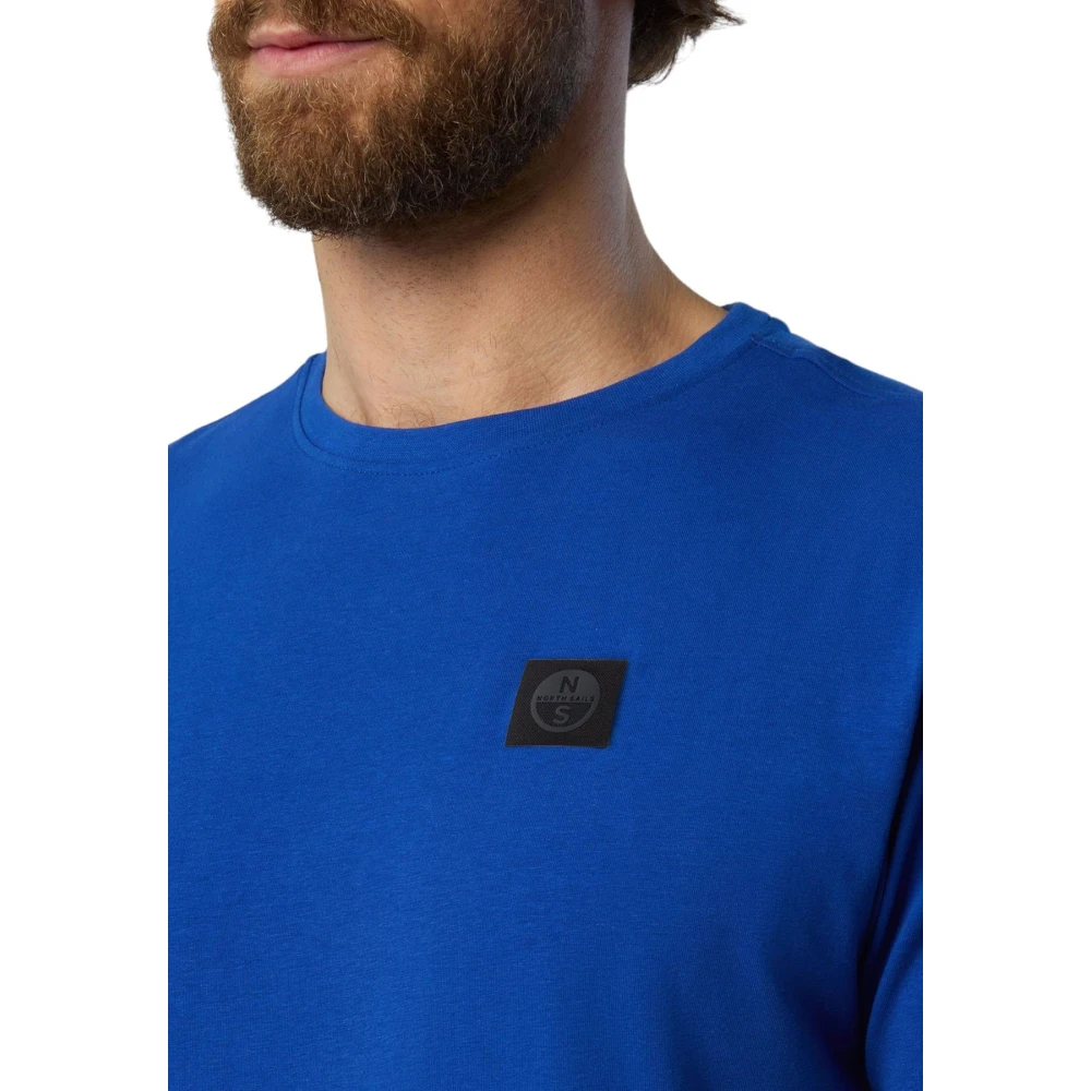 North Sails Korte mouw T-shirt voor mannen Blue Heren