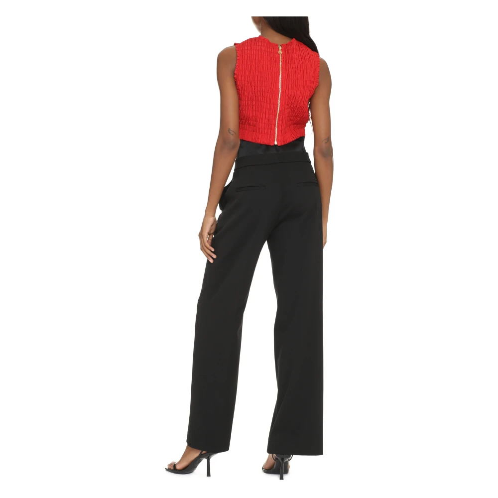 Patou Gerecyclede Polyester Crop Top Red Dames