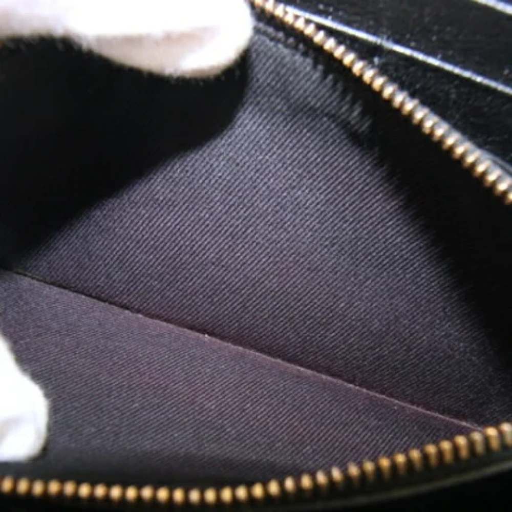 Bvlgari Vintage Pre-owned Leather wallets Black Dames