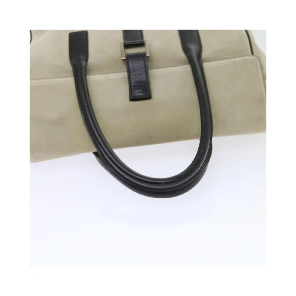 Gucci Vintage Pre-owned Suede handbags White Dames