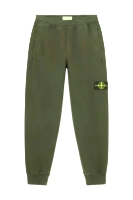 Joggingbyxor med borstad bomullsfleece