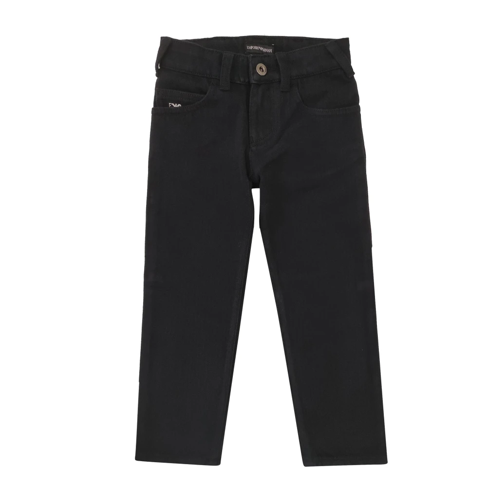 Emporio Armani Boys Black Jeans, 8 Y, Jeans