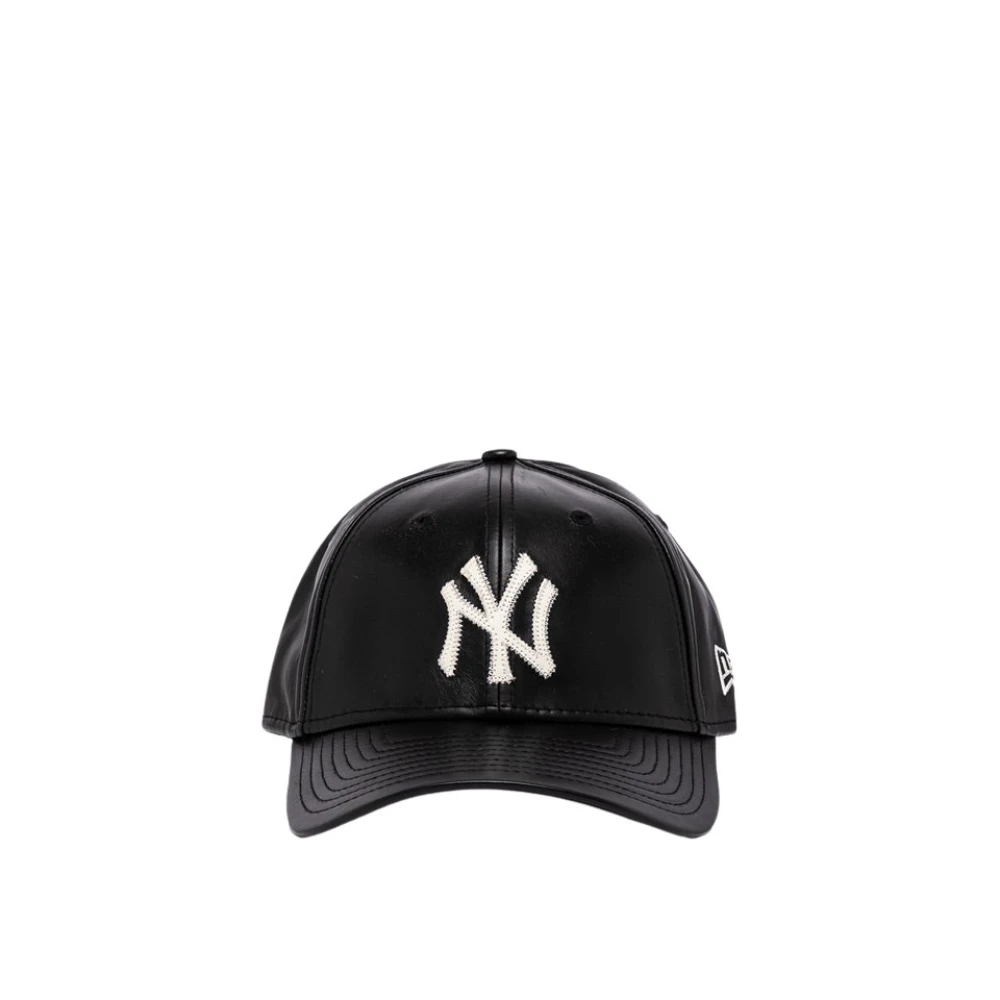New Era New York Yankees Läder Baseballkeps Black, Unisex