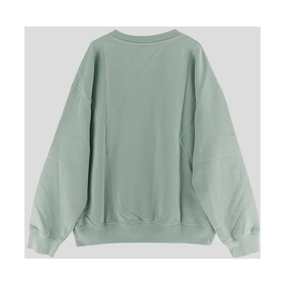 Ganni Katoenen Dames Sweatshirt Green Dames