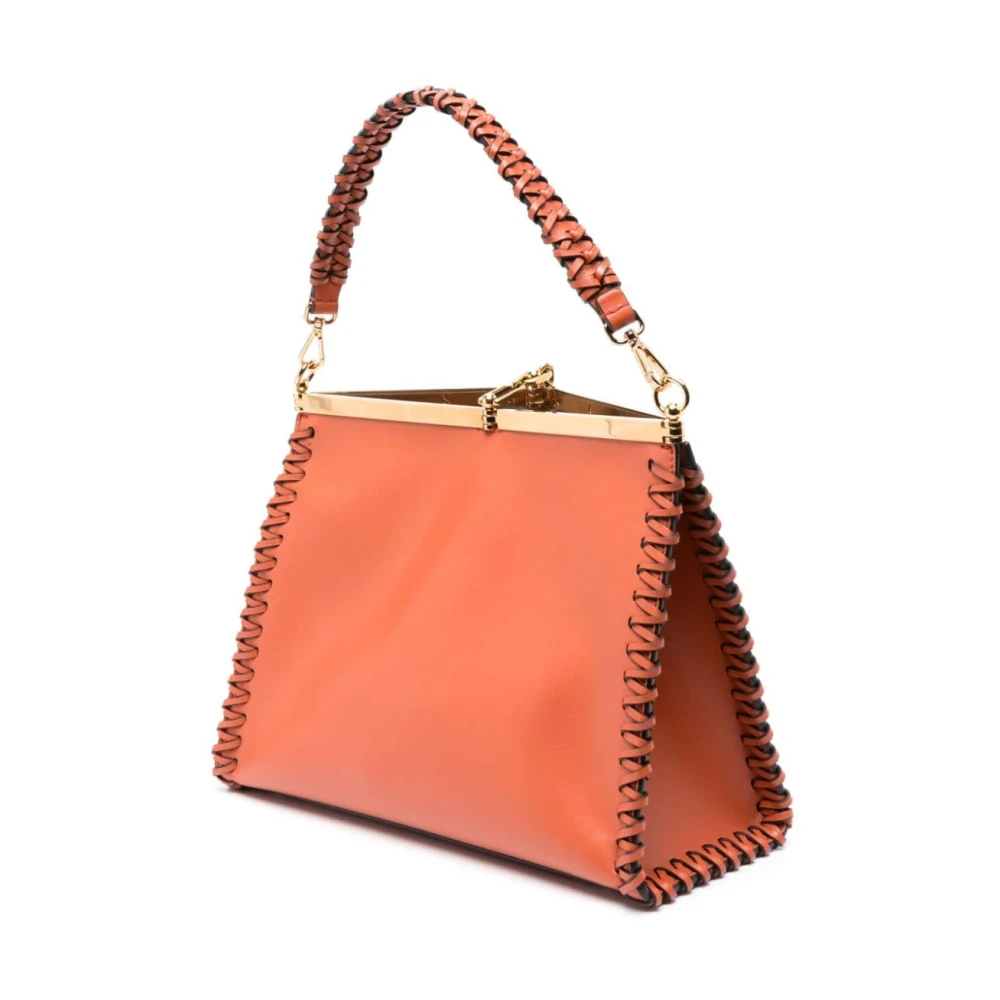 ETRO Rode leren schoudertas 'Vela' Pink Dames