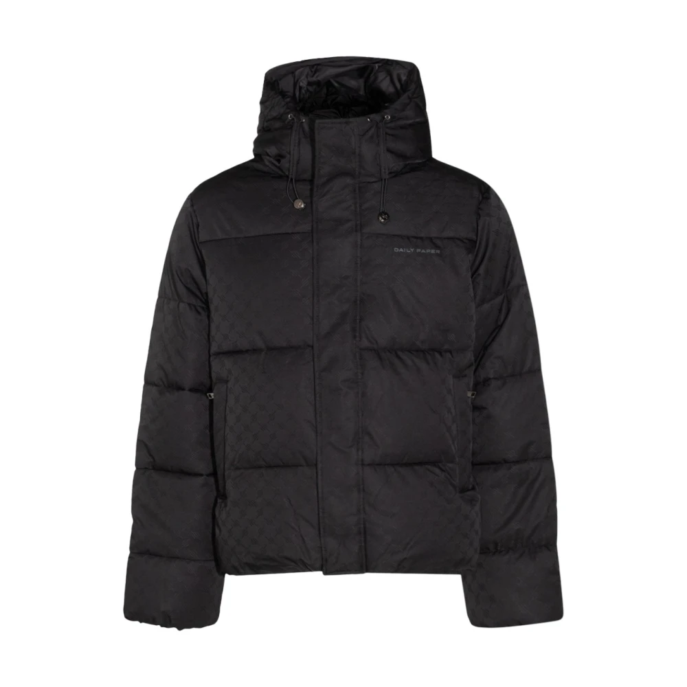 Daily Paper Zwarte Nylon Donsjas Black Heren