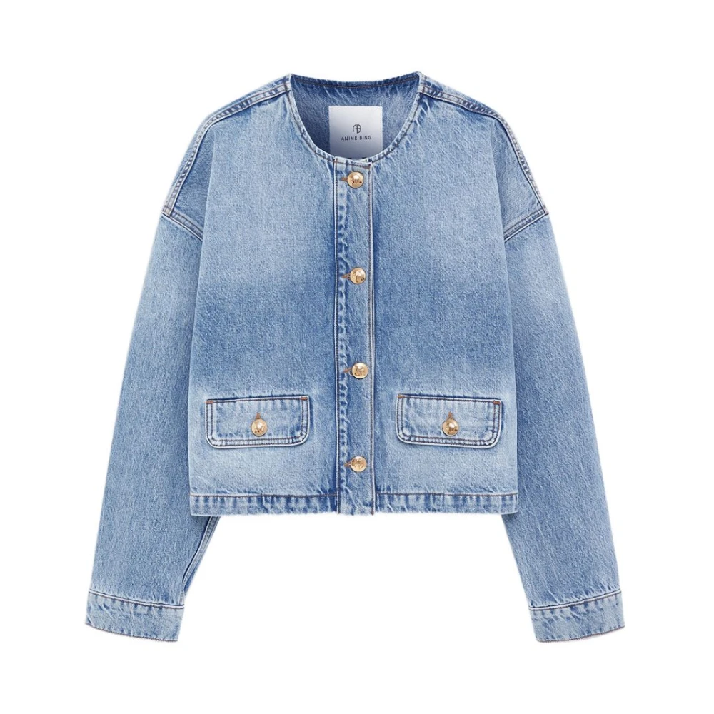 Anine Bing Women's Blue Blanche Jacket - Denim Jackets - S - Jackets