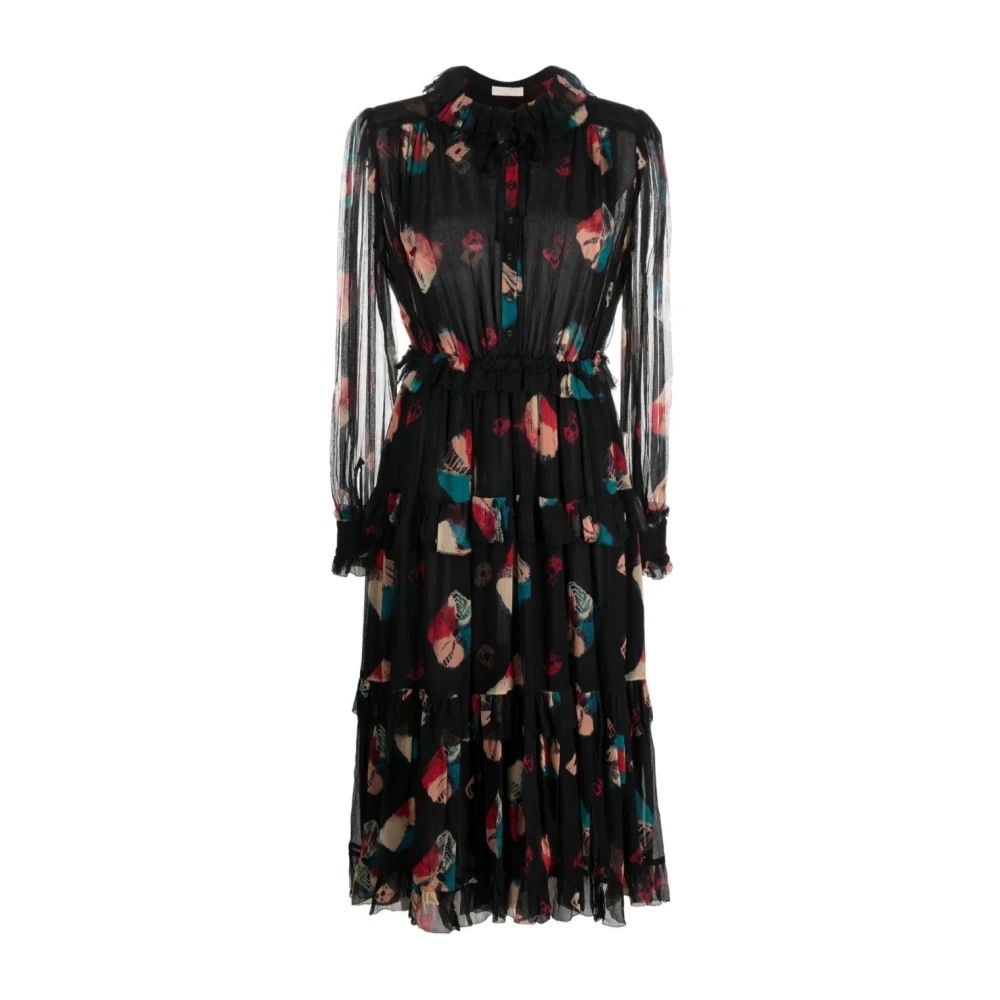 Ulla Johnson Elegante Witte Zijden Midi Jurk White Dames