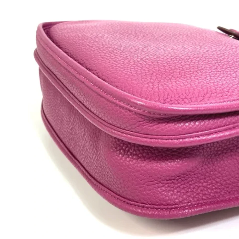 Hermès Vintage Pre-owned Leather shoulder-bags Purple Dames