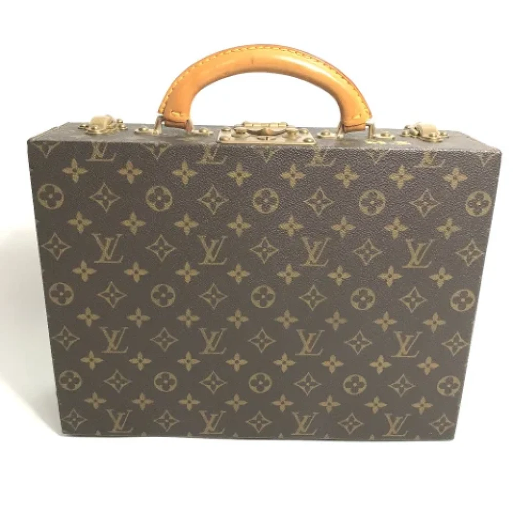 Louis Vuitton Vintage Pre-owned Cotton home-office Brown Dames