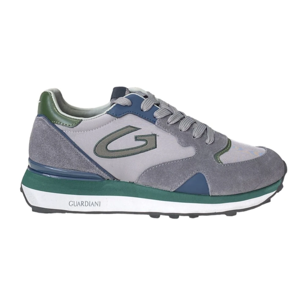 Alberto Guardiani Grijze Lage Sneakers Heren Schoenen Grijs
