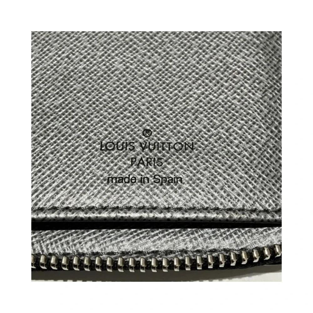 Louis Vuitton Vintage Pre-owned Cotton wallets Gray Dames
