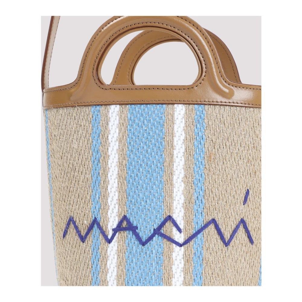 Marni Opal Lily White Tropicalia Mini Bucket Multicolor Dames