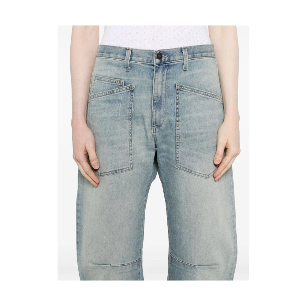 Nili Lotan Lichtblauwe Klassieke Vijf Zakken Jeans Blue Dames