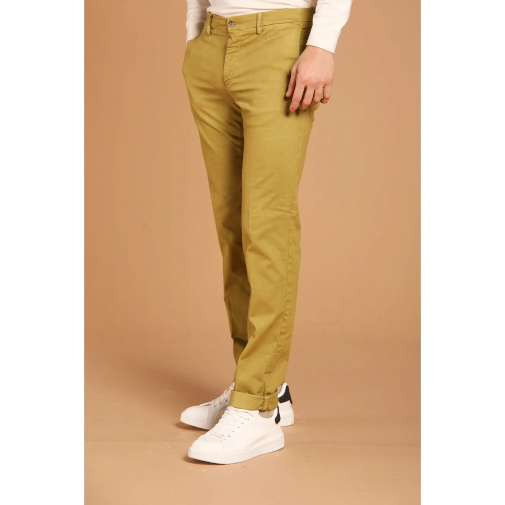 Mason's Stretch Chino Broek Regular Fit Green Heren