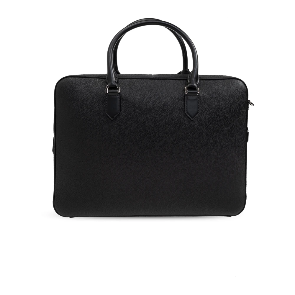 Tom Ford Leren aktetas Black Heren