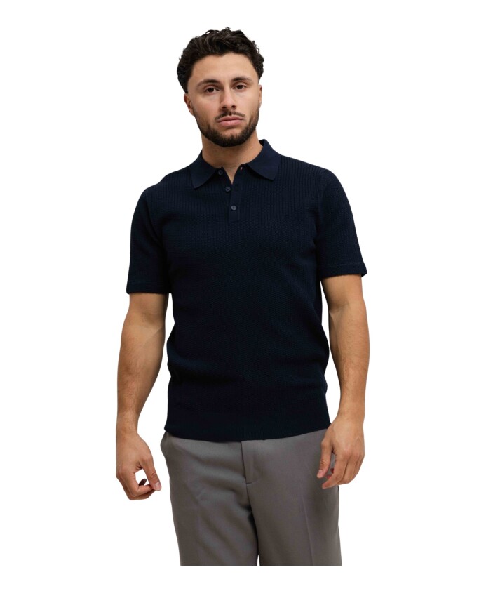klassieke-gebreide-polo-in-marineblauw