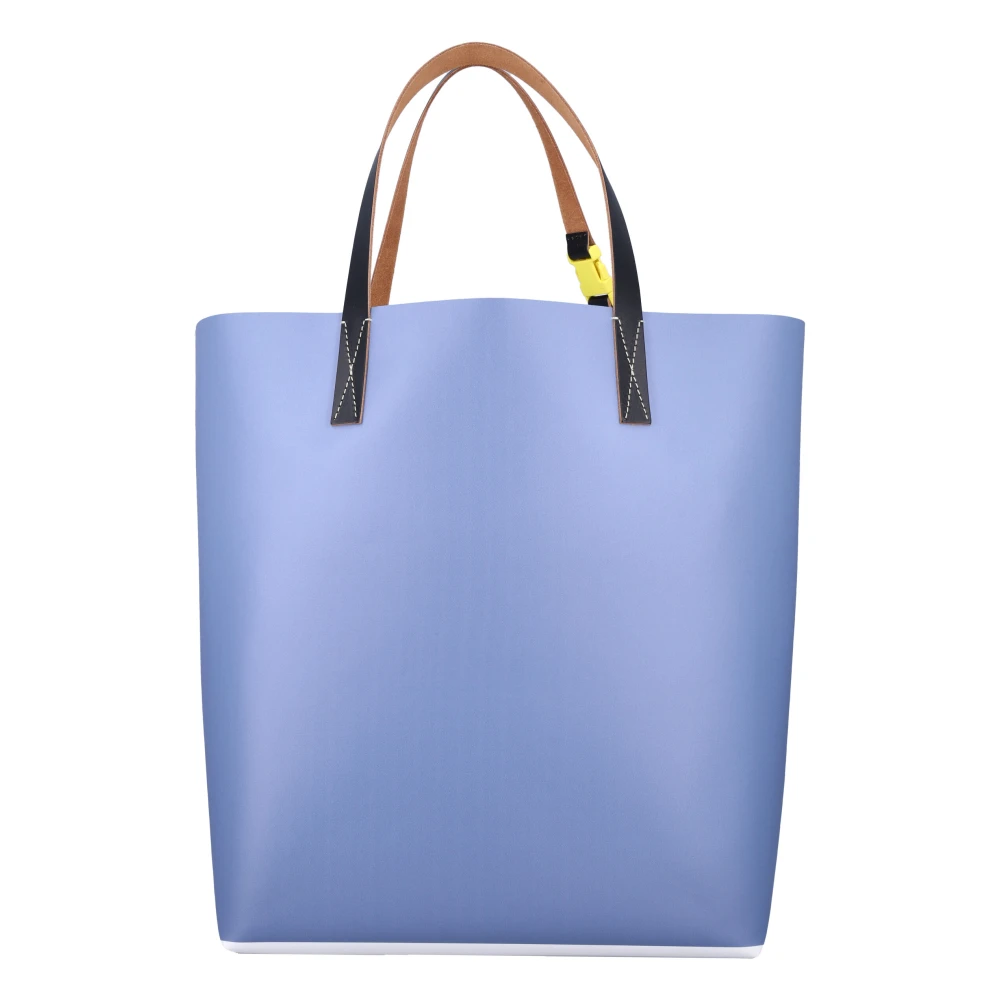 Marni Gestreepte Handtas Lichtblauw Ss25 Blue Heren