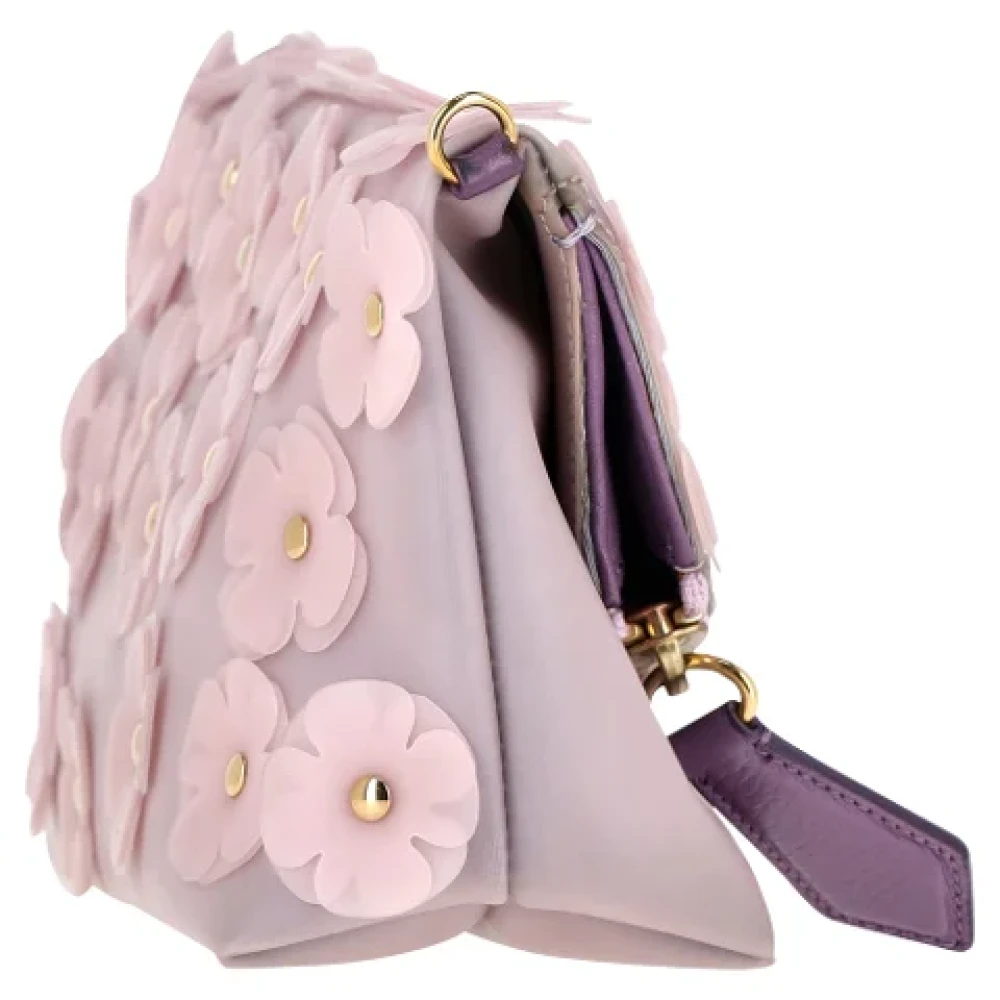 Burberry Vintage Pre-owned Rubber handbags Purple Dames