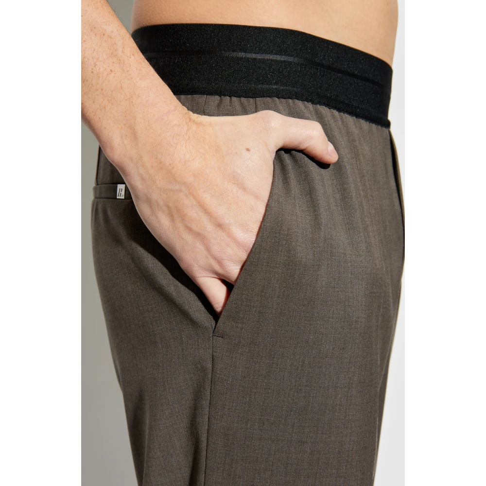 Helmut Lang Wollen broek Gray Heren
