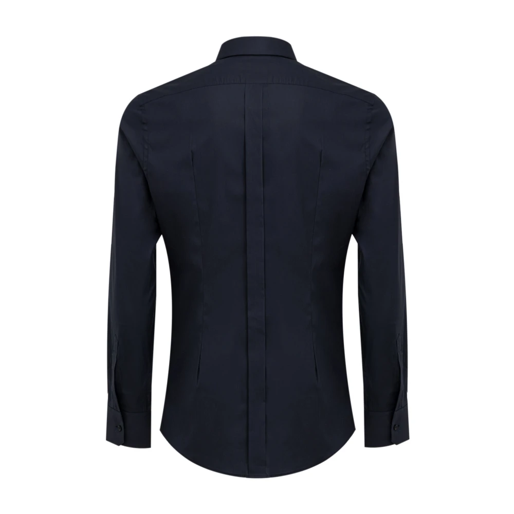 Dolce & Gabbana Navy Klassieke Overhemd Blue Heren