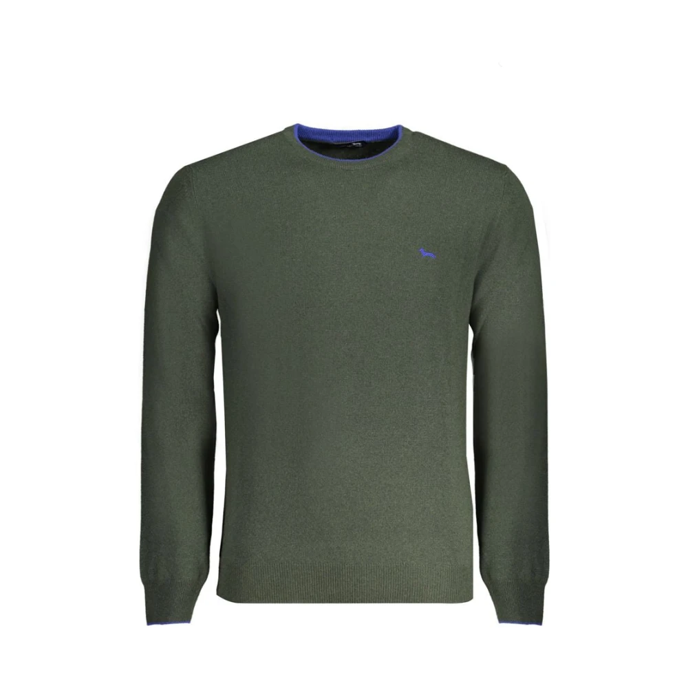 Harmont & Blaine Groene Trui met Lange Mouwen en Geborduurd Logo Green Heren
