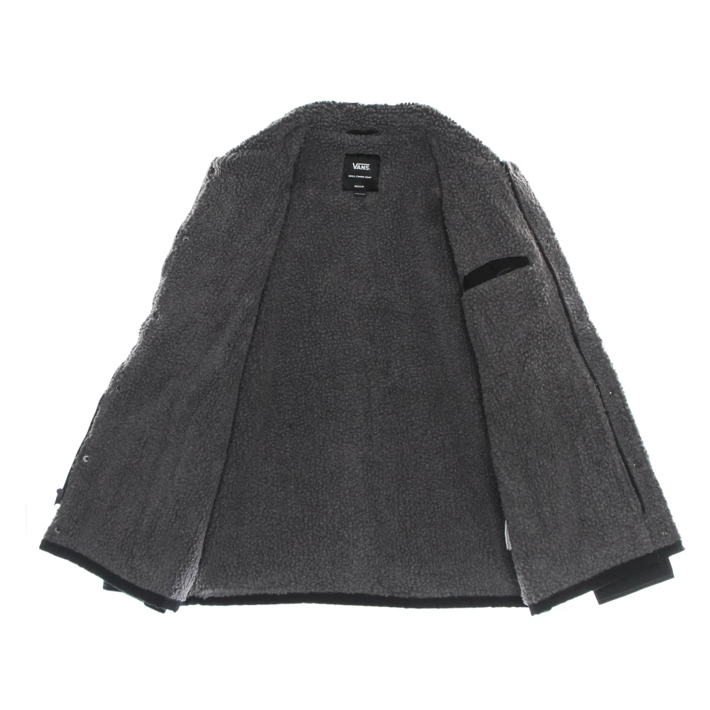 Vans Canvas Workwear Jacket met Sherpa Kraag Black Heren