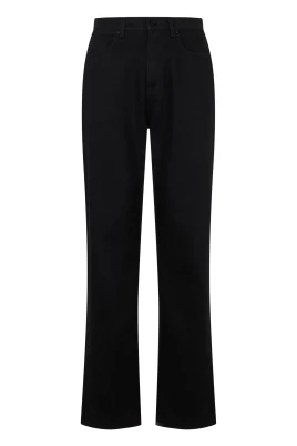 Tvättade och belagda bomullsdenimbyxor