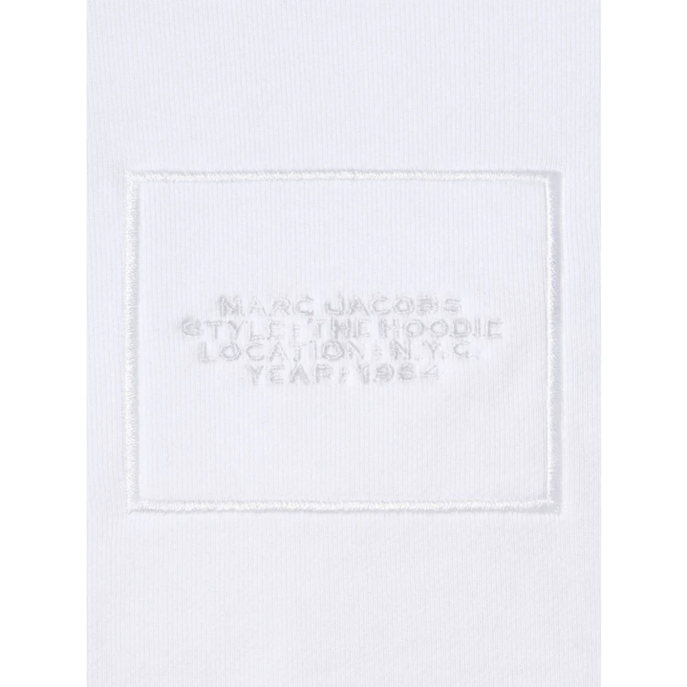 Marc Jacobs Witte Katoenen Hoodie White Dames