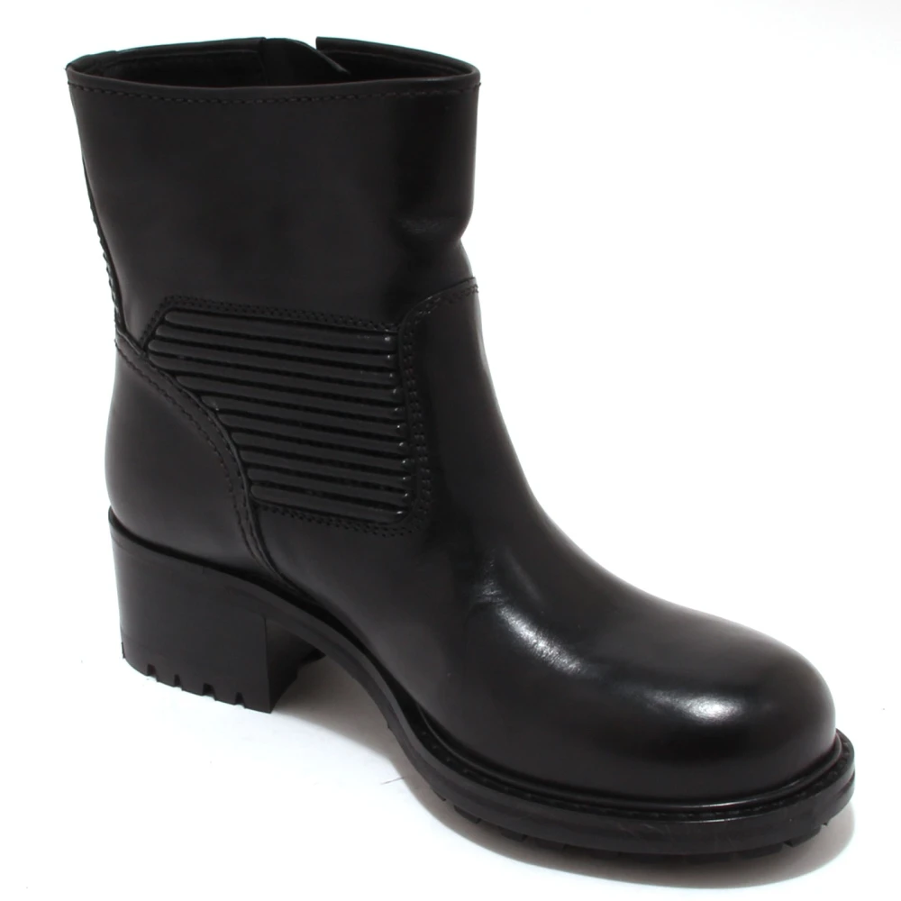 Car Shoe Women's Black Italian Leather Boot - Ankle Boots - 3 Uk - Shoes