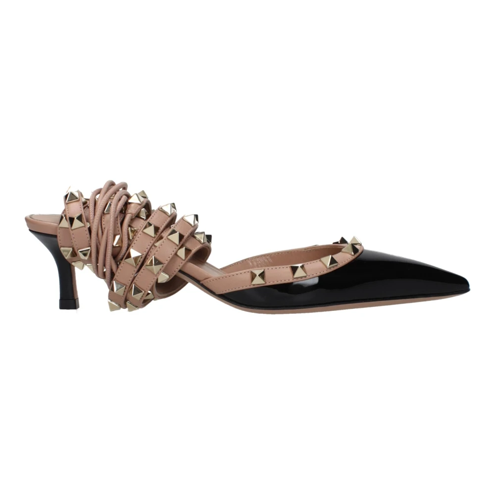 Valentino Garavani Black Leather Strap-On Sandals - EU36/US6 - Image 2