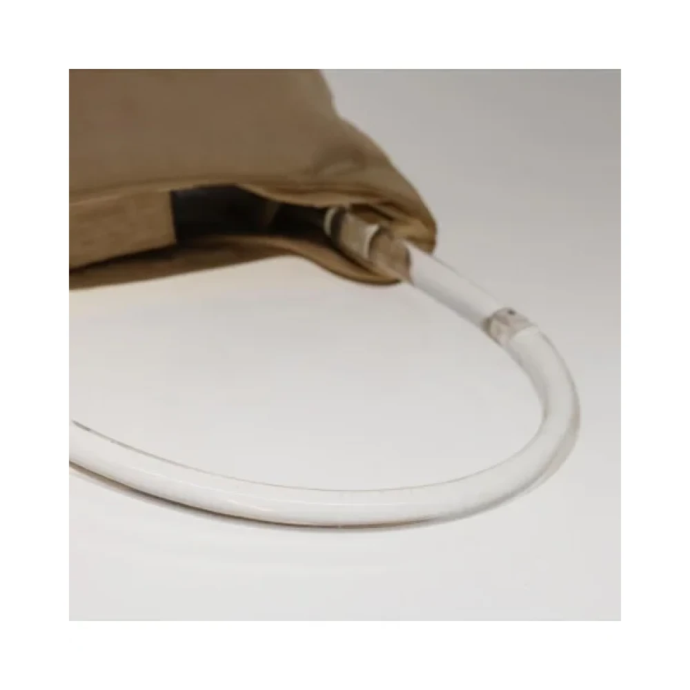 Prada Vintage Pre-owned Nylon prada-bags Beige Dames