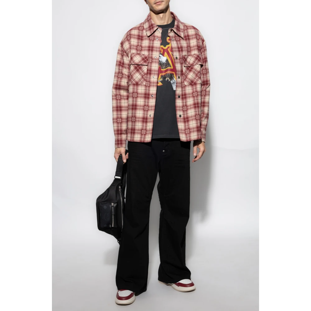 Amiri Bedrukt T-shirt Gray Heren