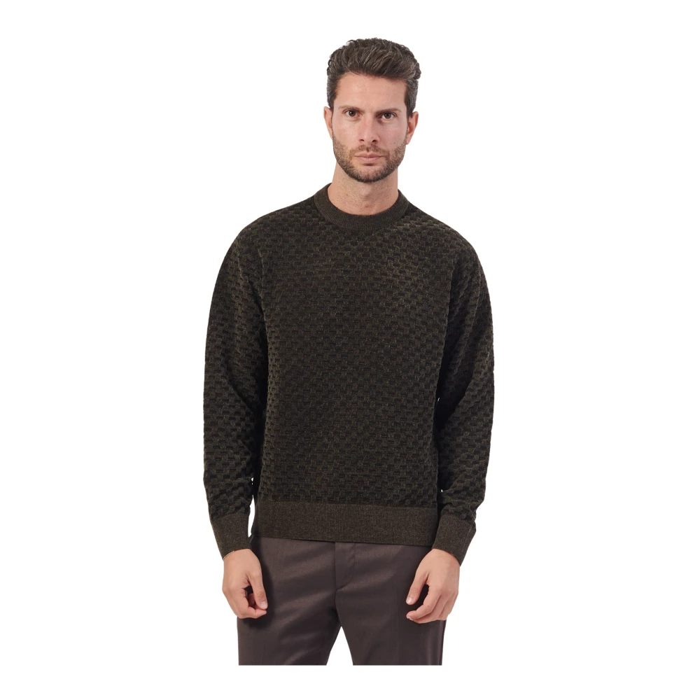 Armani Exchange Bruine Crewneck Sweater Brown Heren