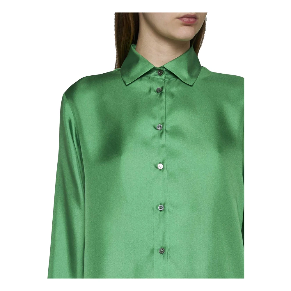 Blanca Vita Groene Basic Shirt Green Dames