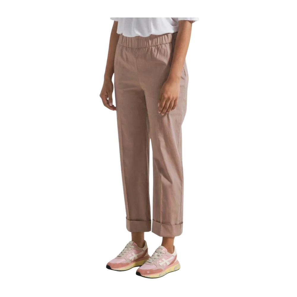 Deha Women's Brown Straight Trousers, M, Basic W Straight Trousers